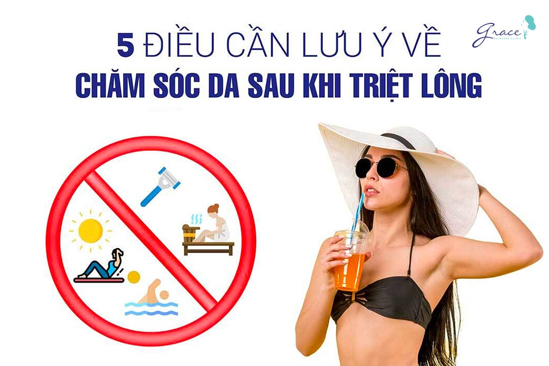 chăm sóc da vùng nách sau khi triệt lông nách vĩnh viễn